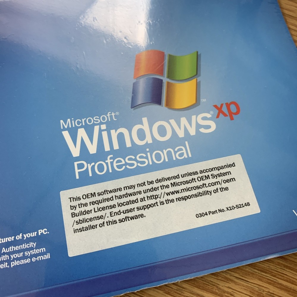 MICROSOFT WINDOWS XP PROFESSIONAL FULL OPERATING SYSTEM MS WIN PRO See Pics