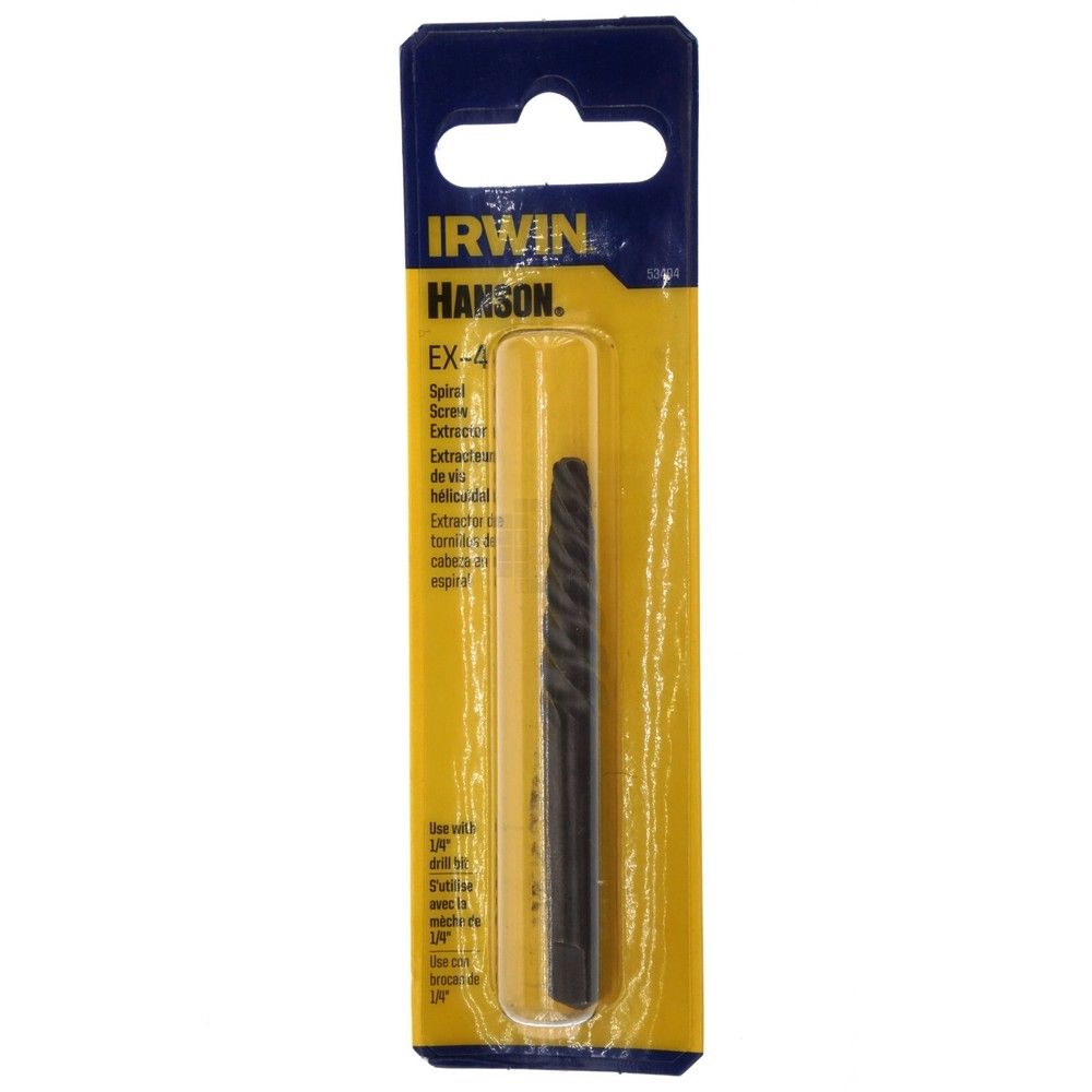 Irwin Hanson 53404 EX-4 Spiral Screw Extractor