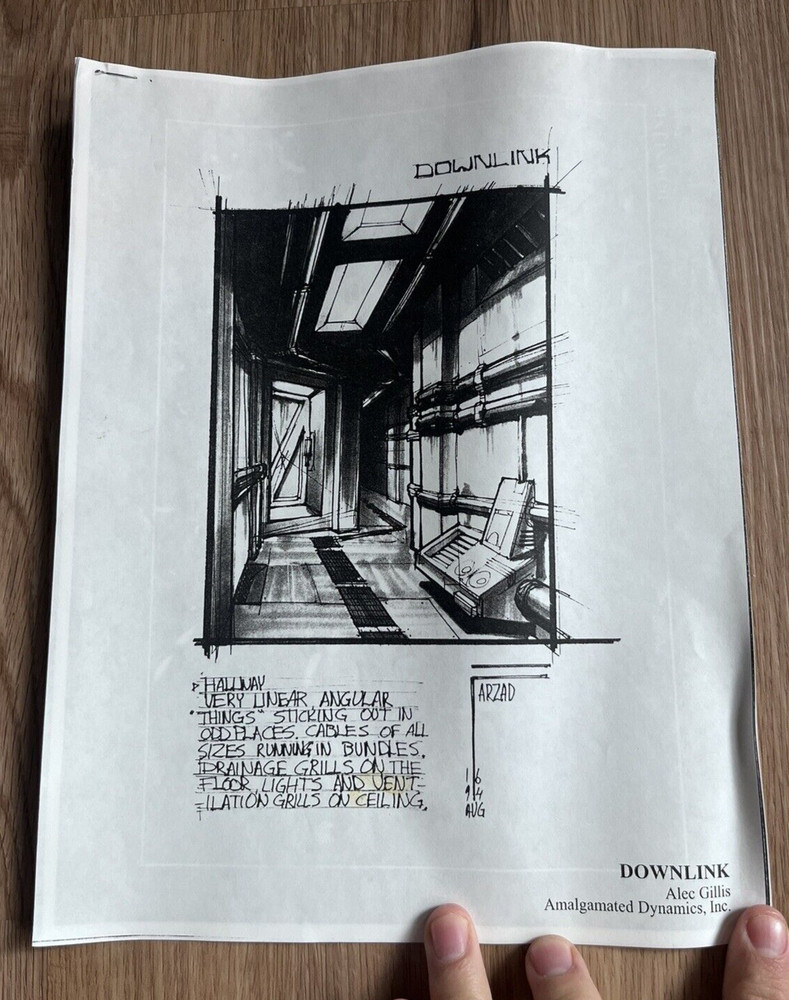 Downlink Movie Script & Concept Art by Alec Gillis Amalgamated Dynamics