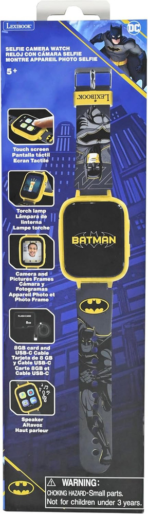 , Batman, Selfie Camera Watch, HD Touch Screen, 720P Camera, MP3 Player, Built-I