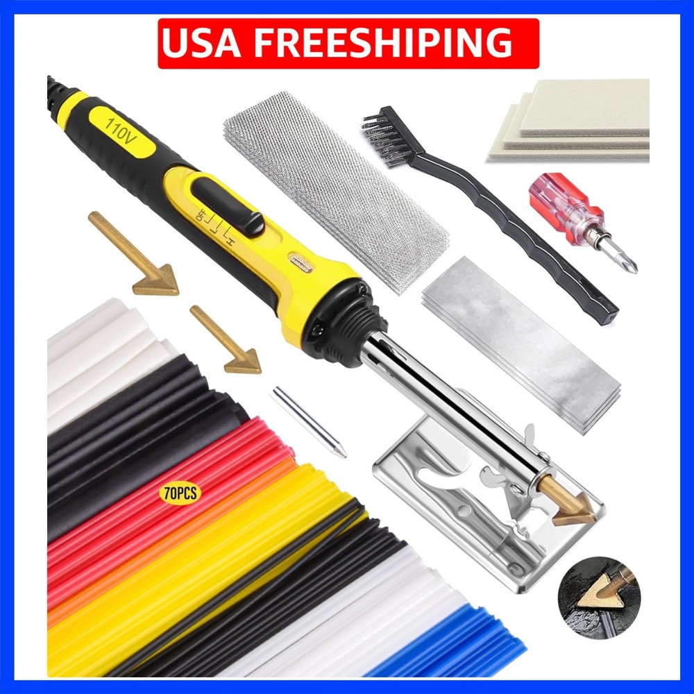 Kit, 3-Speed Temperature Control Plastic Welding Kit, Professional Plastic We...