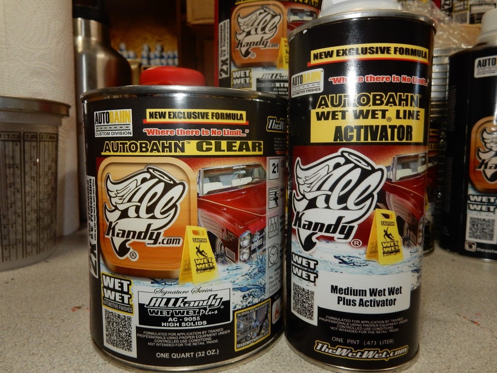 AKP - 9055 ALL KANDY ' S WET WET PLUS HIGH SOLID CLEAR COAT QUART KIT