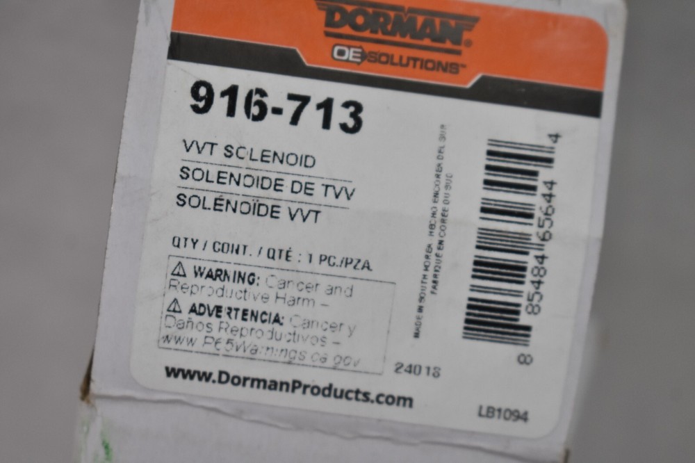 Dorman VVT Solenoid Variable Valve Timing Driver Left Side 916-713 Replacement