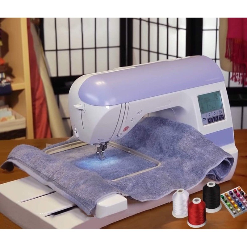 120 Colors Polyester Embroidery Thread Kit Assorted Spools Machine Use