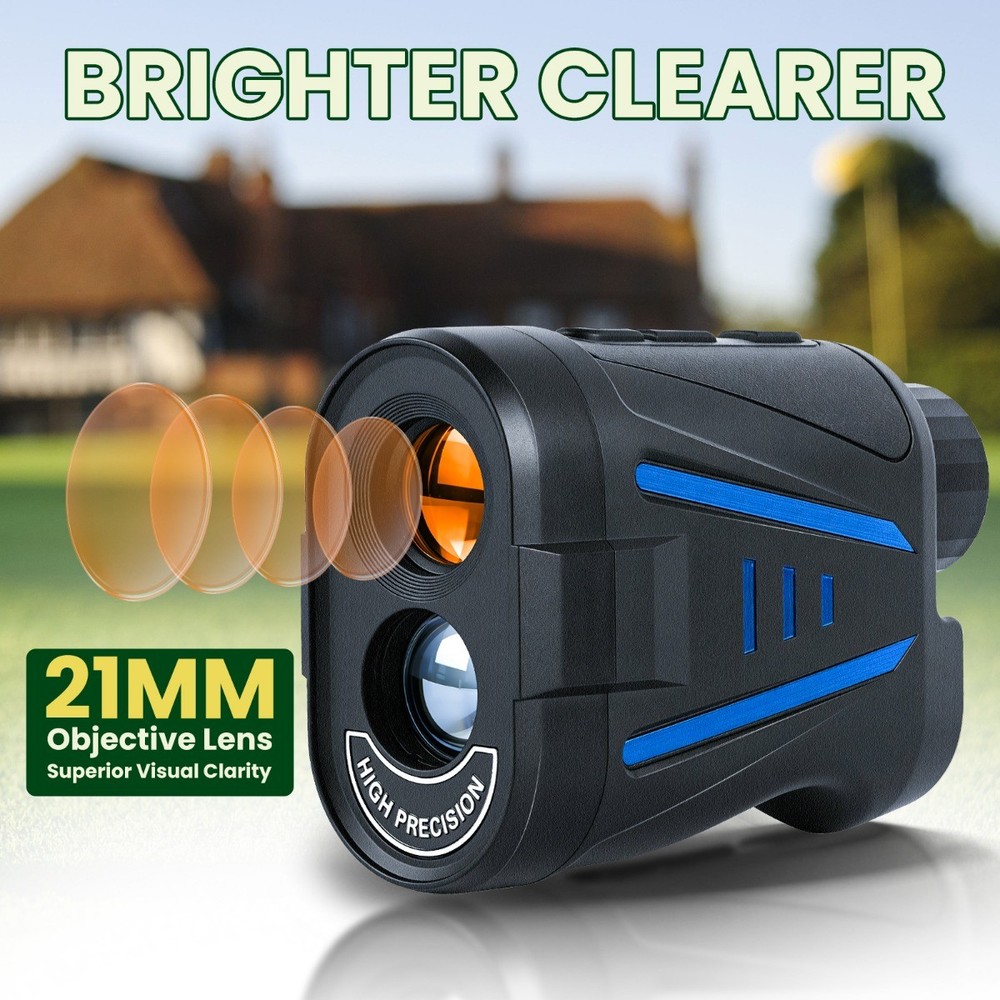 Laser Golf Rangefinder 6X Magnification 1200yd Range Slope Function for Golfing
