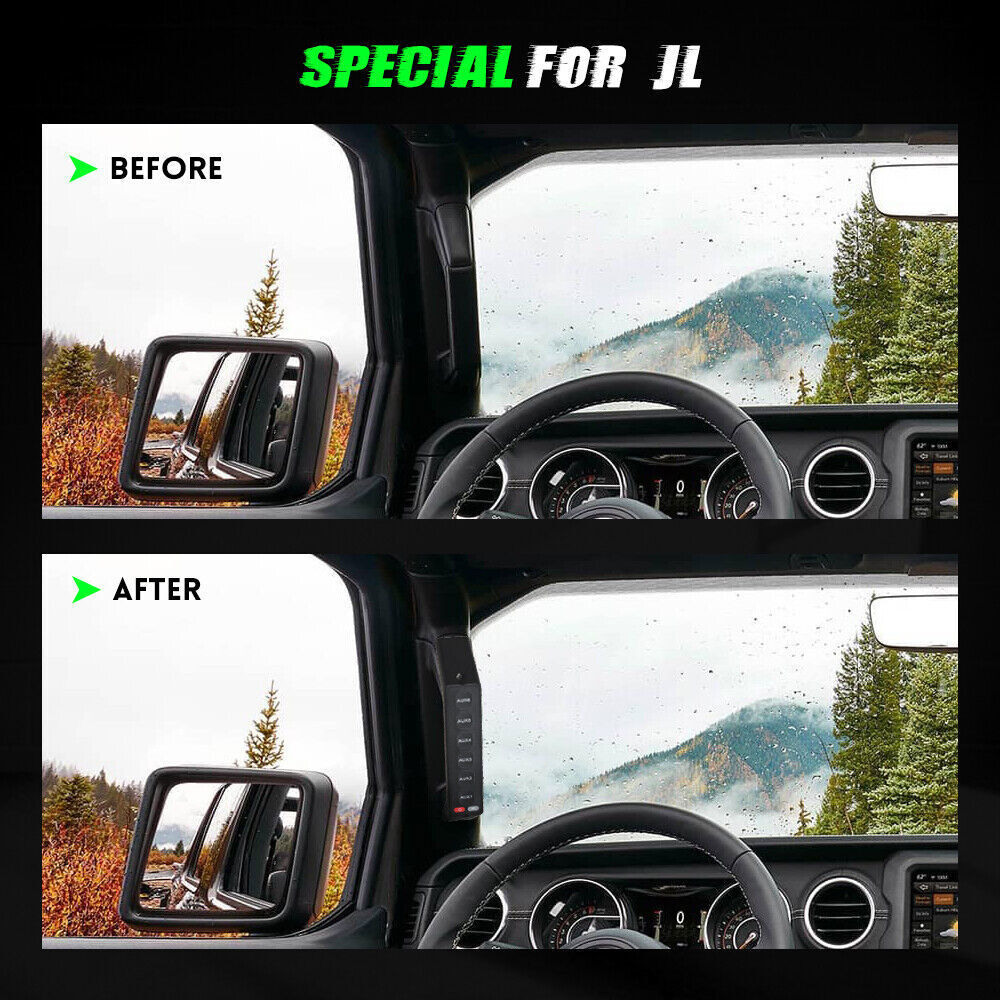 6 Gang Switch Panel System Grab Handle For Jeep Wrangler JL 2018-2023 Gladiator
