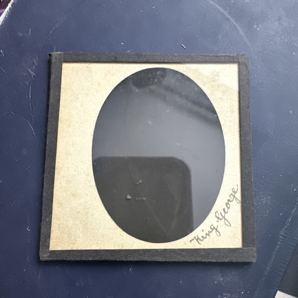Antique Magic Lantern Slide king George V