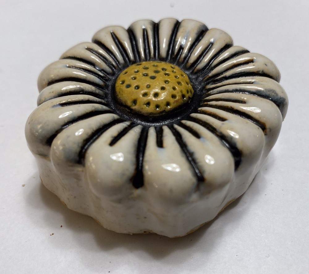 Aster Stoneware Art Tile By Gretchen Kramp
