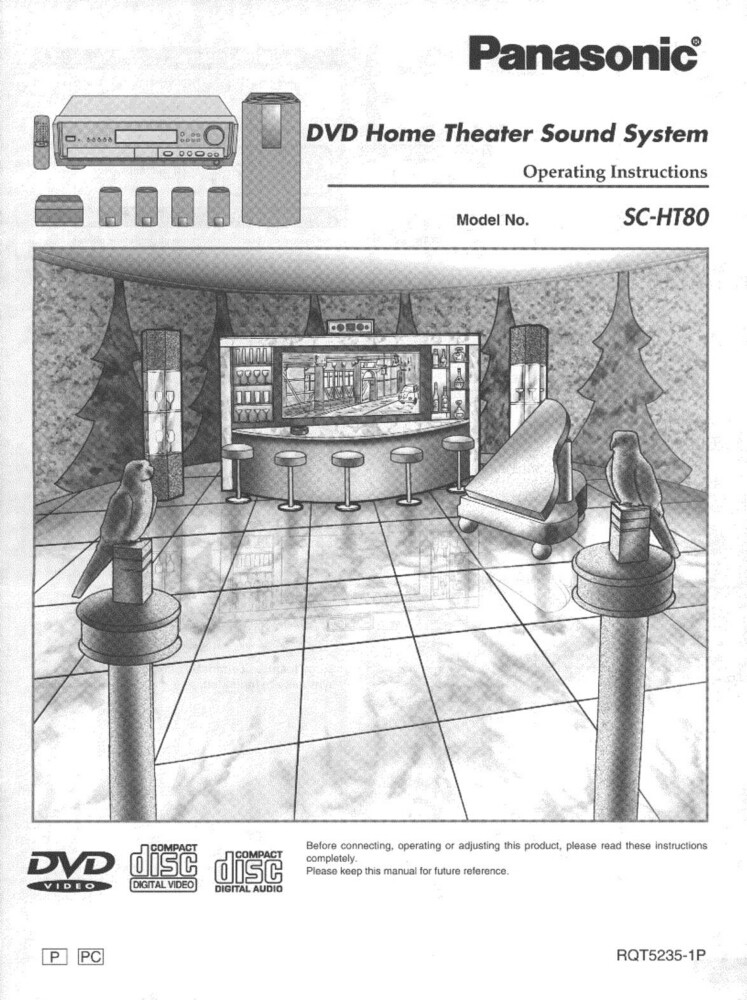 Panasonic SC-HT80 Home Theater System Owners Instruction Manual