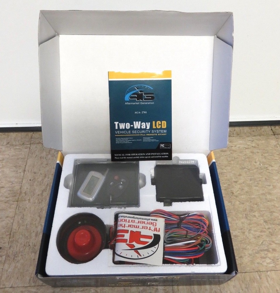 Two-way LCD Vehicle Security System W/ 2-way LCD Remotes & Standard Remote