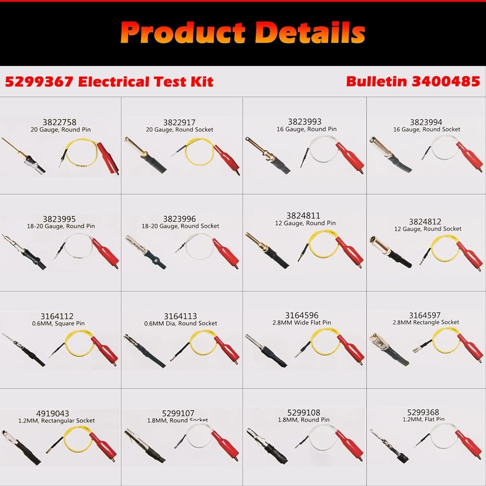 5299367 Electrical Testers Wire Connectors Cables for Cummins Circuit Connection