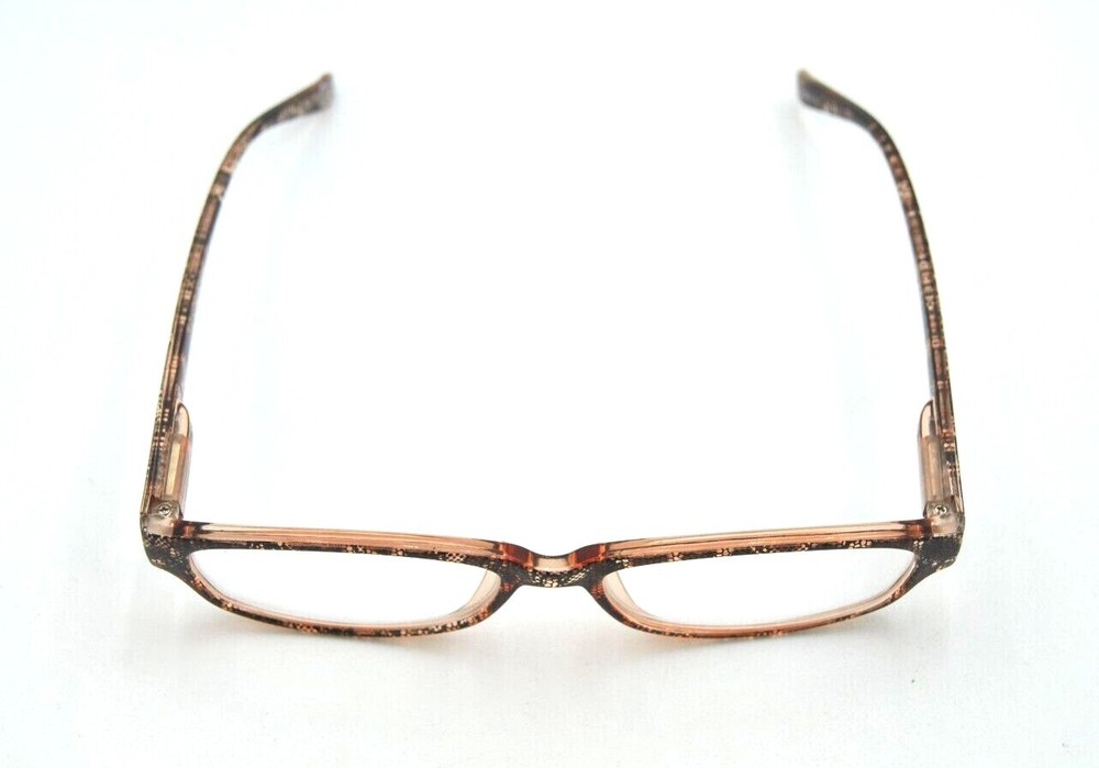 E-Z Reader " SONDRA BRN " lace pattern Reading Glasses w/ case CHOOSE STRENGTH