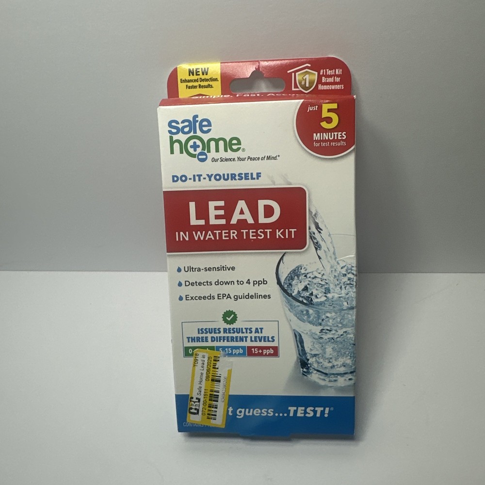 Lead Water Test Kit -  DIY Ultra Sensitive Home Water Lead Test - Single Test