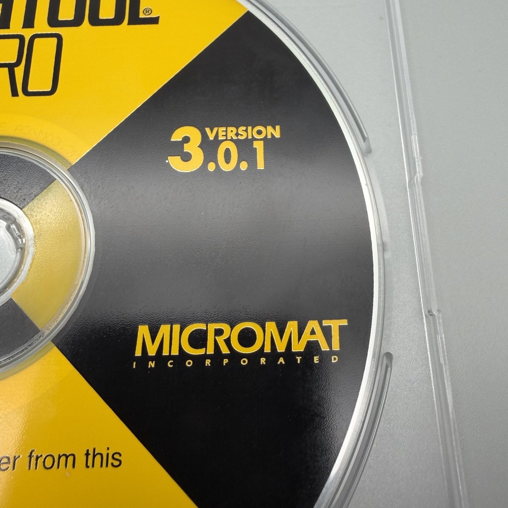 Vintage 2000 Micromat TechTool Pro 3.0.1 Utility CD-ROM Mac Diagnostic Software