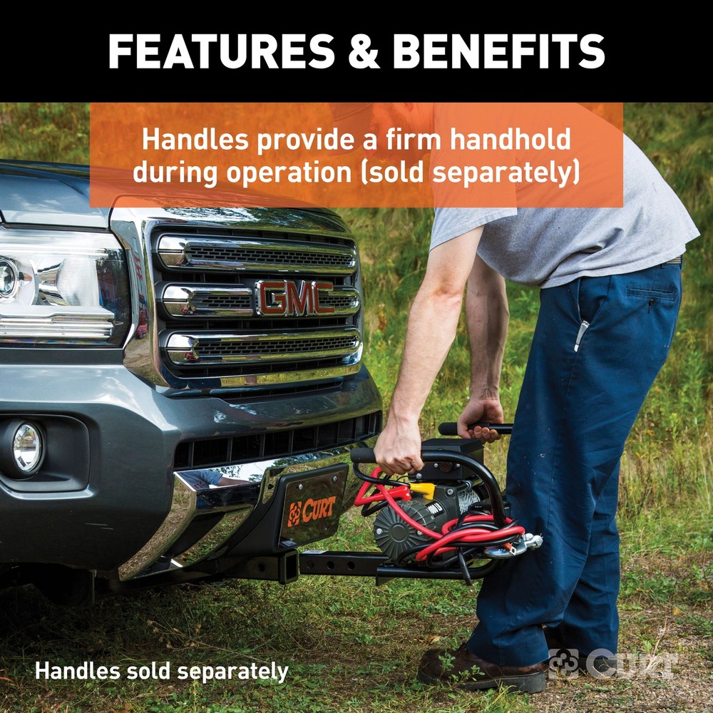 Hitch-Mounted Winch Mount (Fits 2" Receiver)