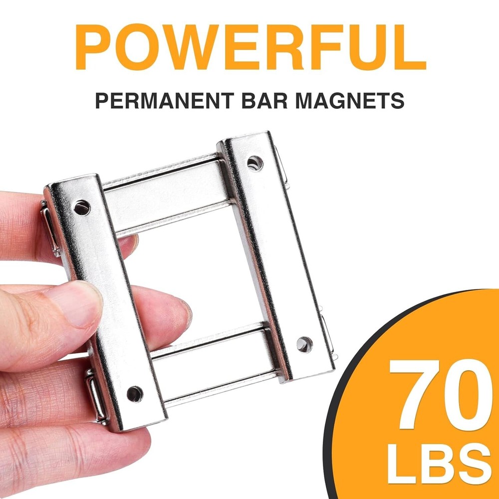 Neodymium 15 Bar Magnets wth Countersunk Hole 80 Lbs Rectangular Pot Magnet Hole