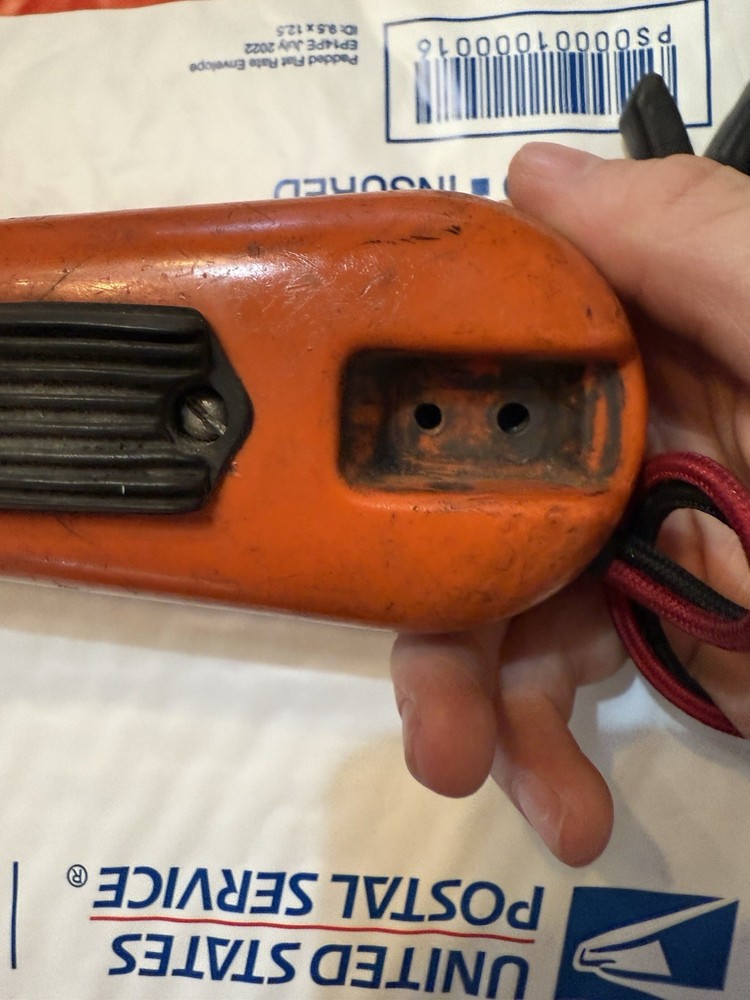 Bell System Western Electric Lineman Orange Test Butt Set Rotary Dial Untested