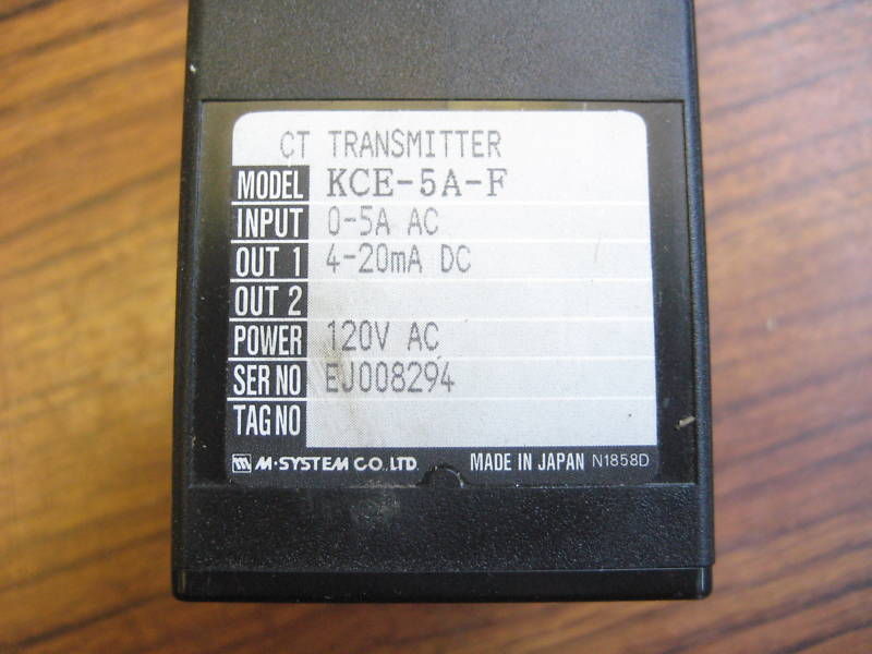 K-Unit KCE-5A-F Signal Conditioner CT Transmitter