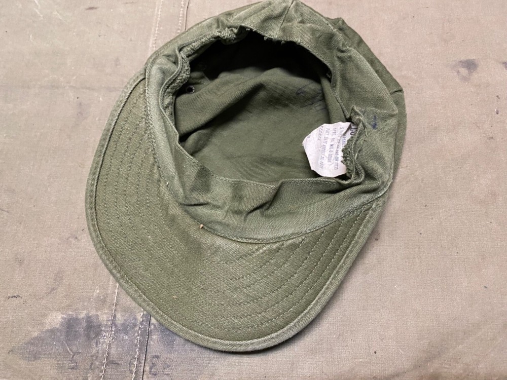 ORIGINAL POST WWII US ARMY COMBAT FIELD UTILITY FIELD CAP-MEDIUM, SIZE 7