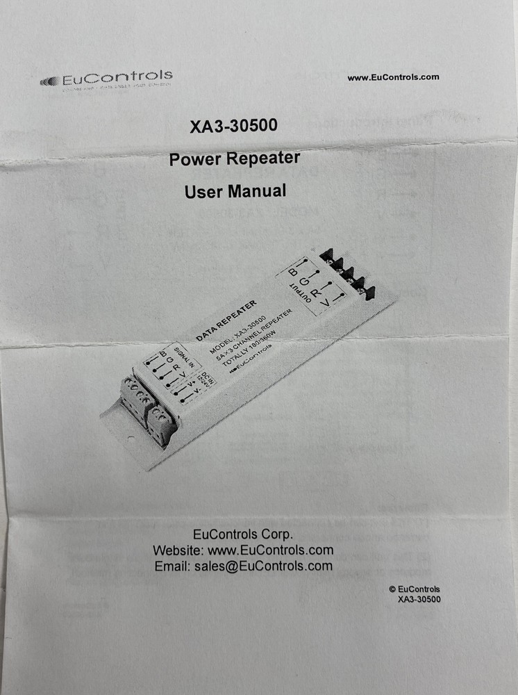 DMX LED Power Repeater: XA3-30500