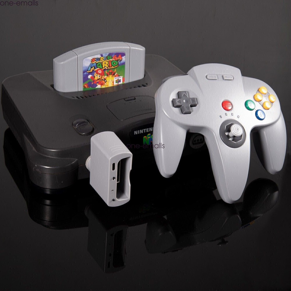 Wireless N64 Controller for Nintendo 64 Console PC Windows Switch w/ Rumble Pak.