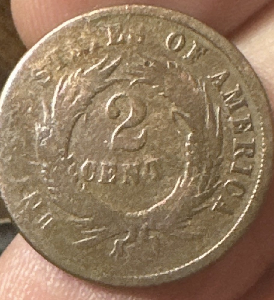 1865 2 Cent US Coin