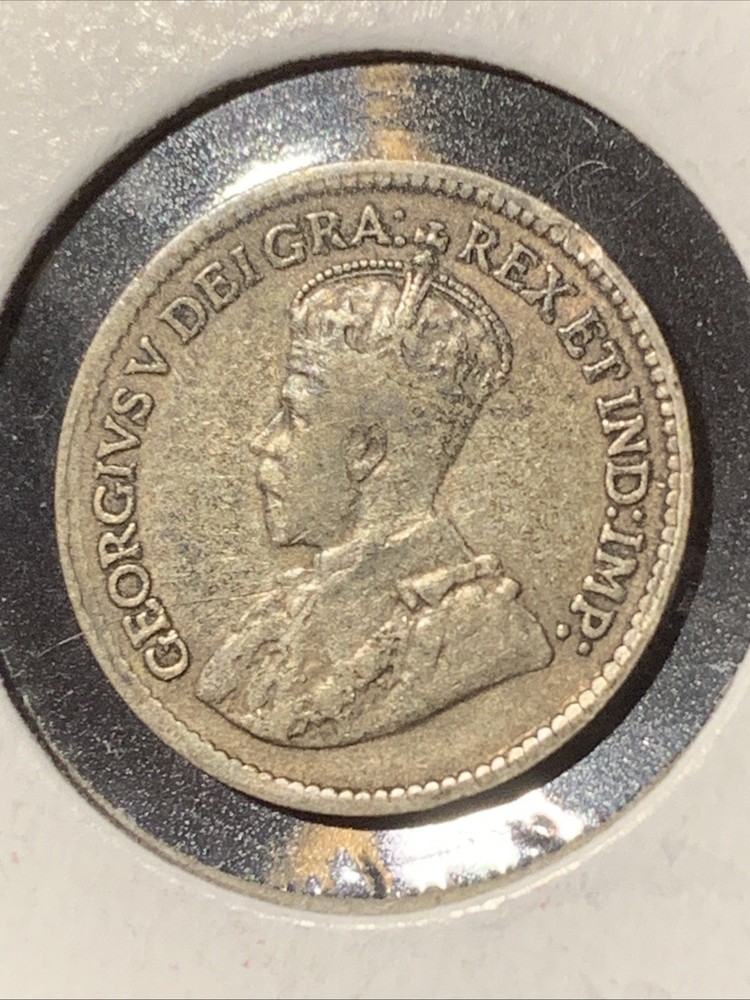 1918 Canada 5 Cents Silver ~ BETTER GRADE ~