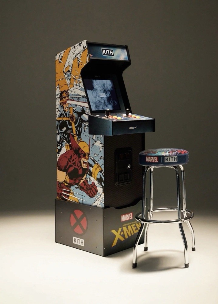 Arcade1Up X Kith Marvel Vs Capcom 2 With Riser And Stool