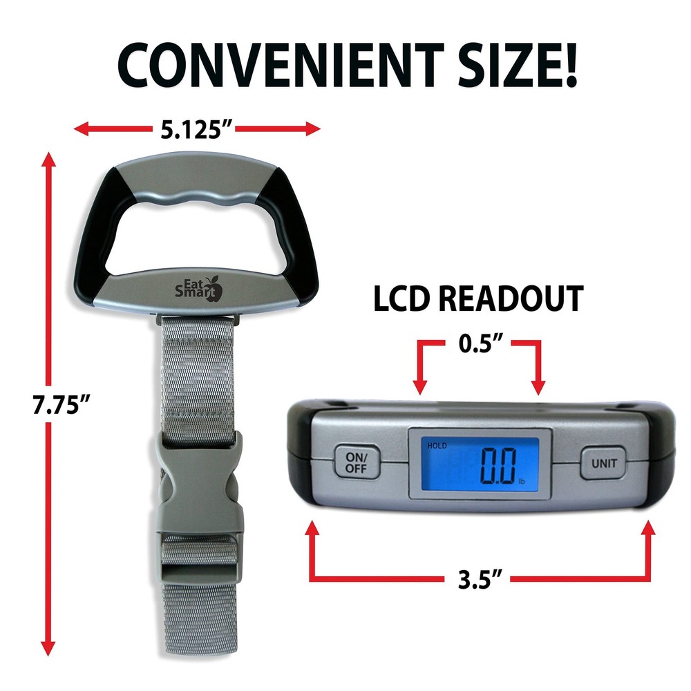 Eat Smart Luggage Scales Silver