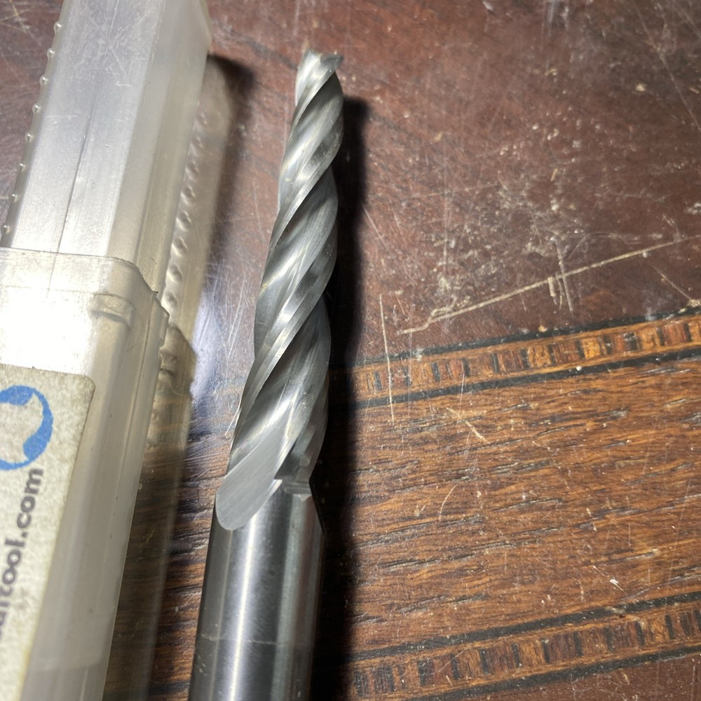 CONICAL TOOL Co. C-409C ~1/2"~3°~3FL SQ END~TAPERED END MILL Solid Carbide (I46)