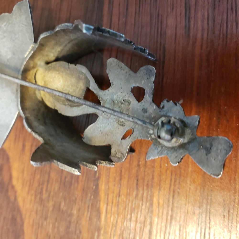 Nice antique / vintage Peruvian broche, silver?
