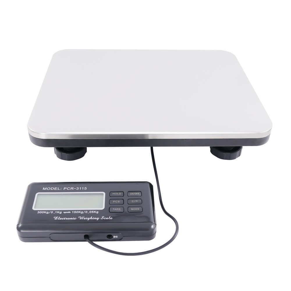 660LBS Digital Industry Shipping Postal Heavy Duty Platform Scale LCD Display
