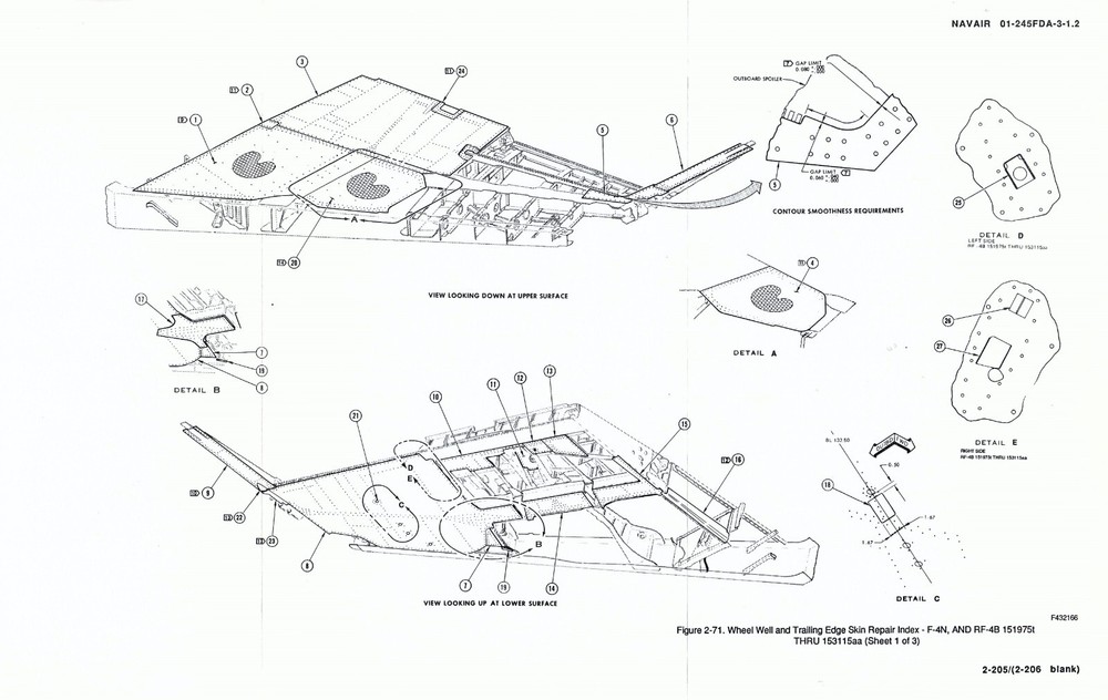 F-4 Phantom II (Navy) 1990 Structural Repair-Fixed Structure Flight Manual - CD