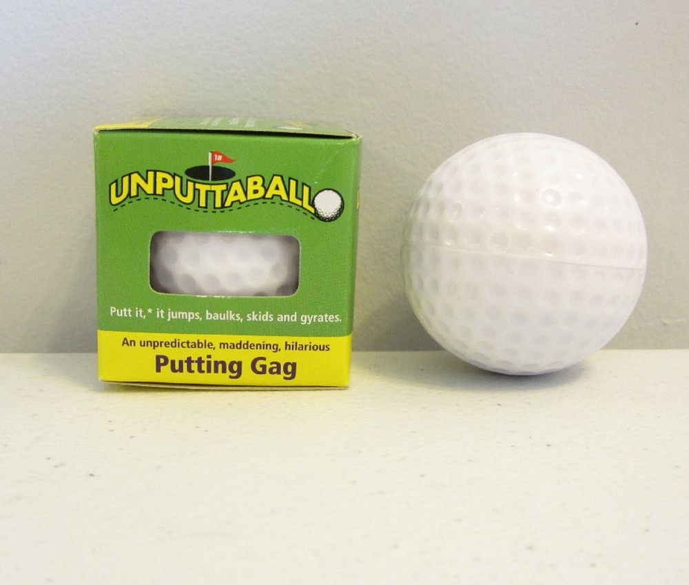 1 EXPLODING GOLF BALL & 1 UNPUTTABLE GOLF BALL GOLF BALL TRICK NOVELTIES