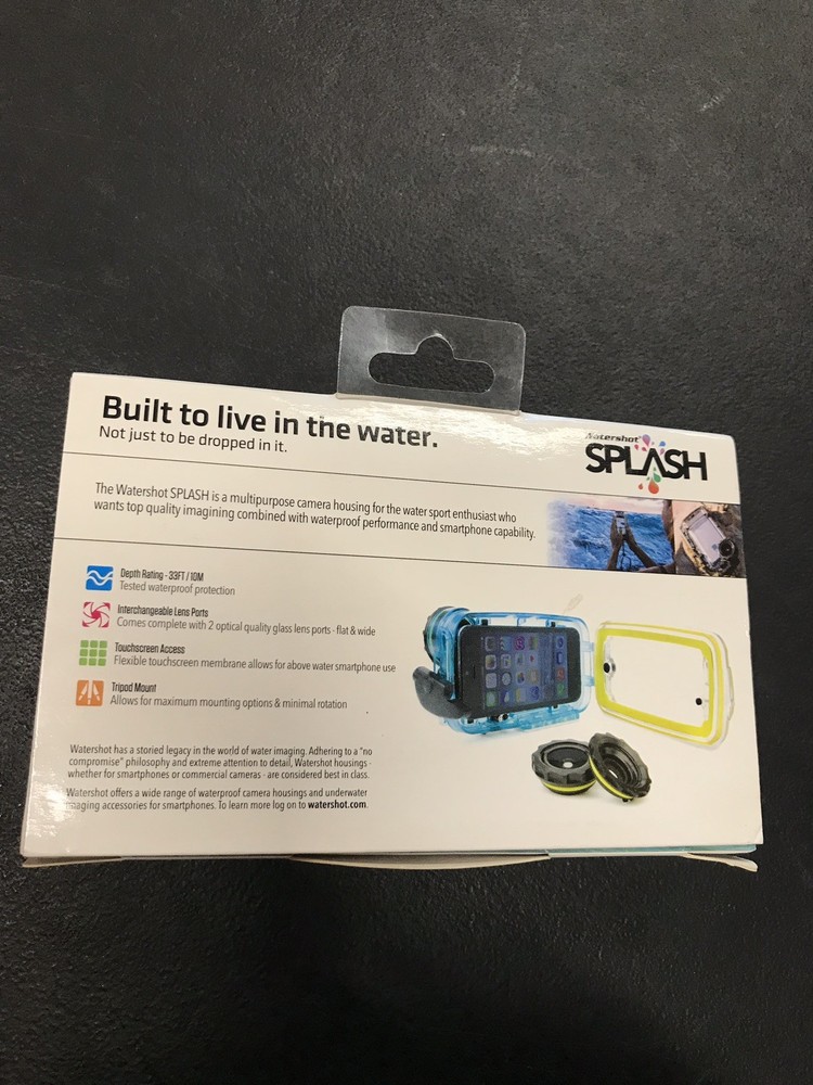 Watershot Splash Waterproof Camera Housing for iPhone