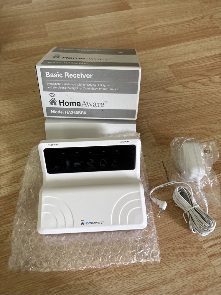 NEW Sonic Alert Home Aware Basic Receiver ONLY Model HA360BRK