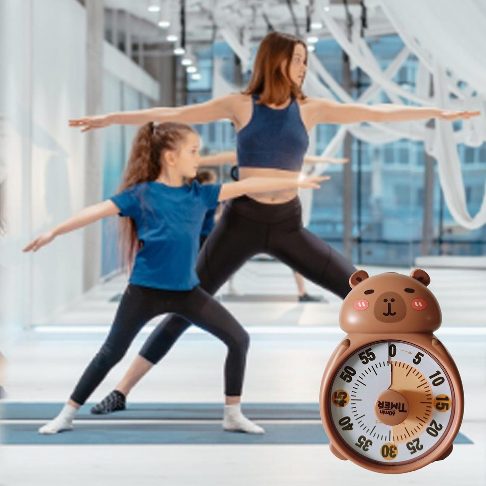 Cute Visual Timer for Kids, Kids 60 Minute Countdown Timer for Teaching, Sile...