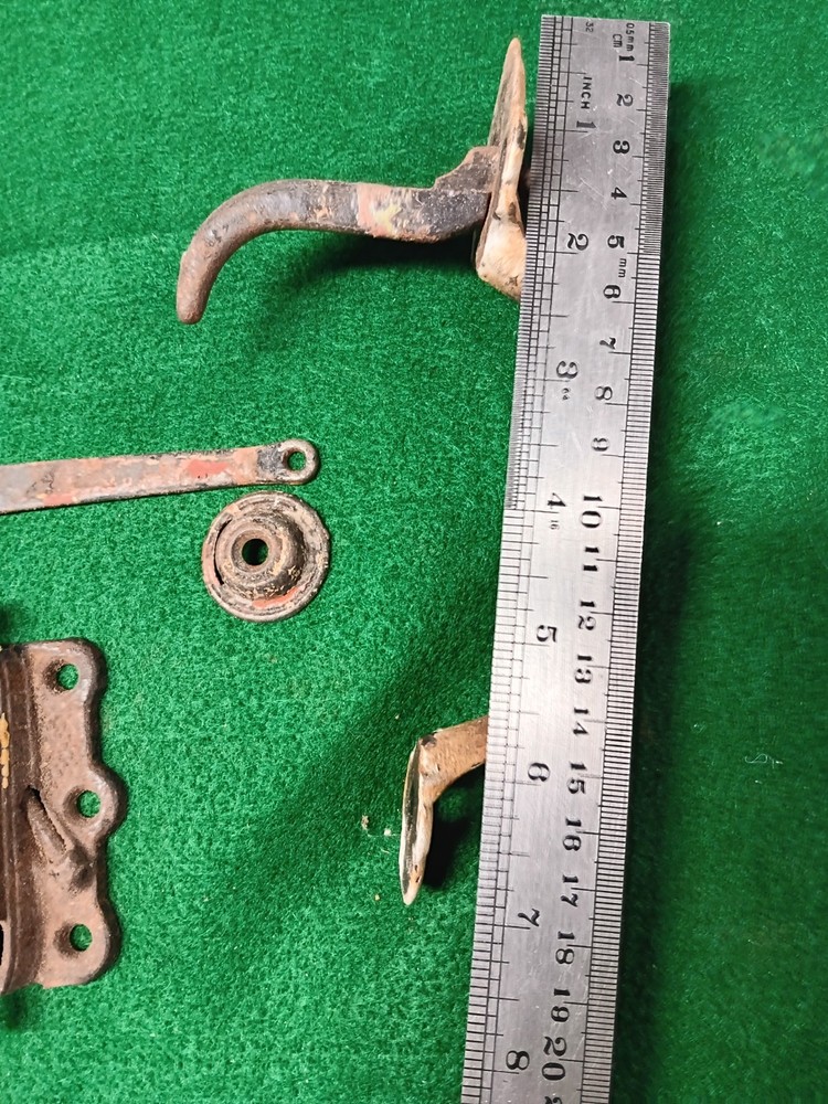 antique cast iron 1800's screen door hardware