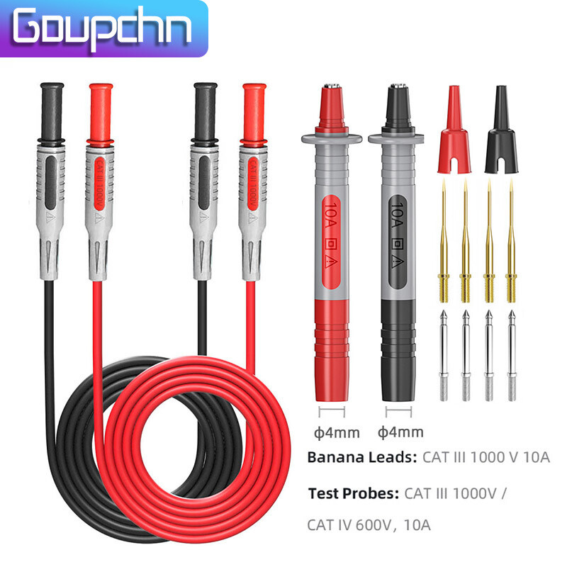 35PCS Multimeter Test Lead Kit with Alligator Clip Wire-Piercing Probe Test Hook