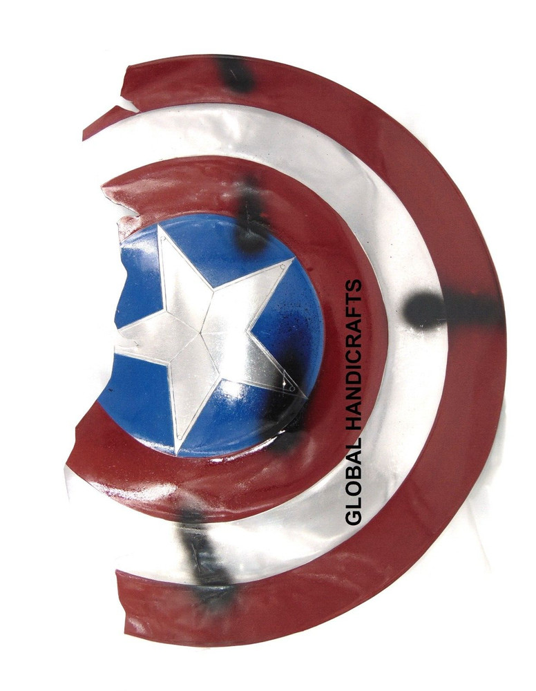 Captain America Broken Shield Round Shield Star Pattern Emerged avengers endgame