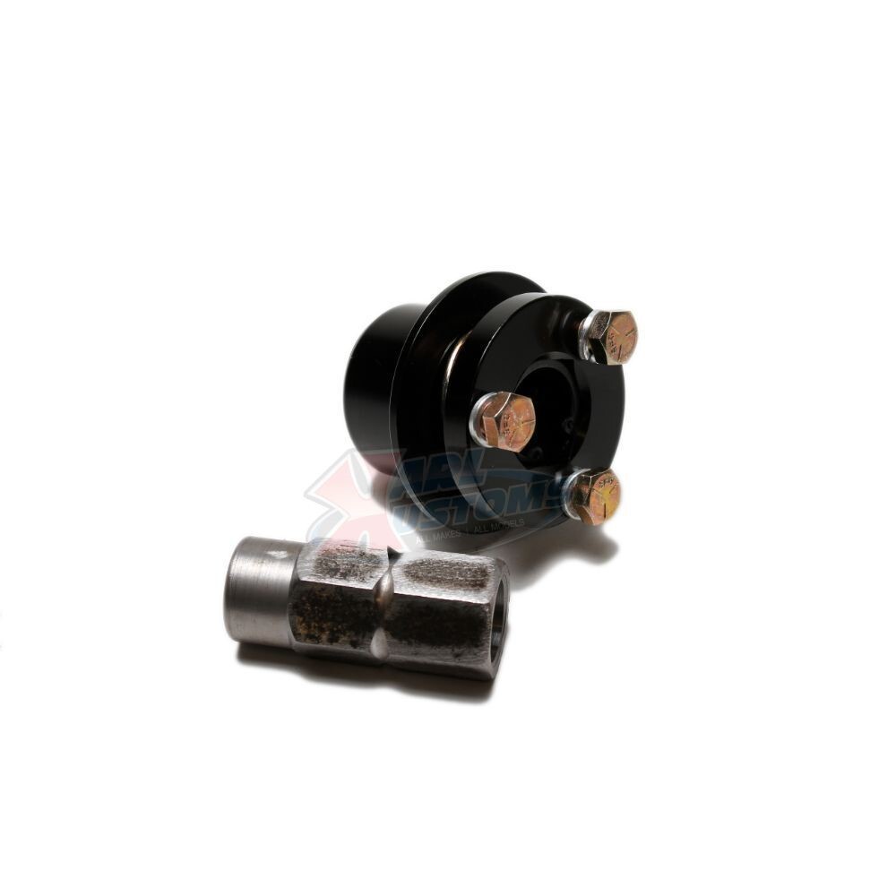 Aluminum Steering Wheel Quick Release Hex Hub Pull Type 62mm Dia IMCA USRA Black