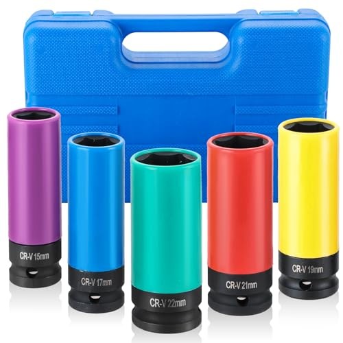 Ultimate Wheel Protector Impact Socket Set | 1/2 Inch Drive Lug Nut Socket,