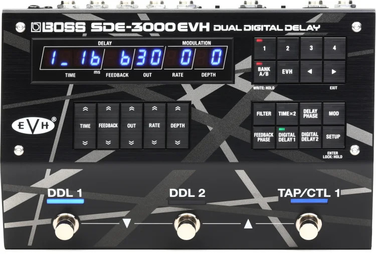 Boss SDE-3000EVH Dual Digital Delay Pedal