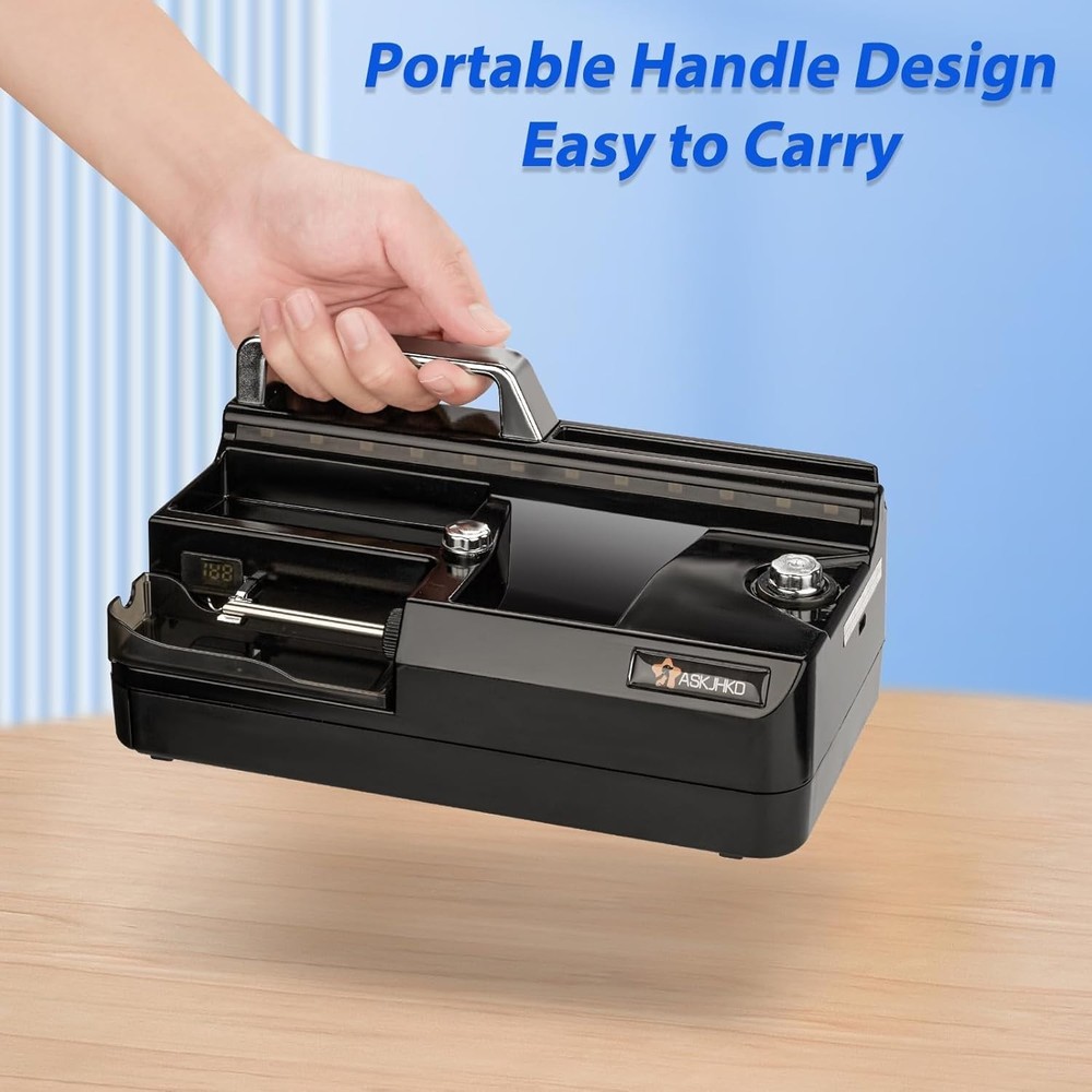 Electric Cigarette Rolling Machine, Automatic Cones Loader, Mini Portable Pre...