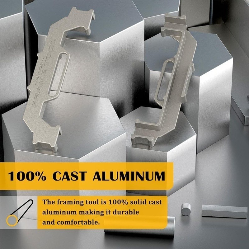 Framing Tools 16"On-Center Stud Layout Tool Cast Aluminum Framing Spacing Tool