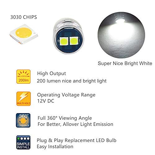 Super Bright Instrument Cluster Lights Panel Gauge Speedometer White