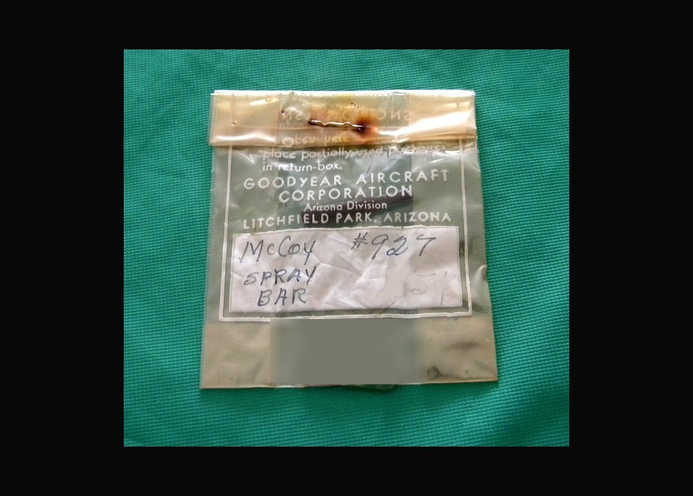 McCoy for Engine SPRAY BAR # 927 Sealed