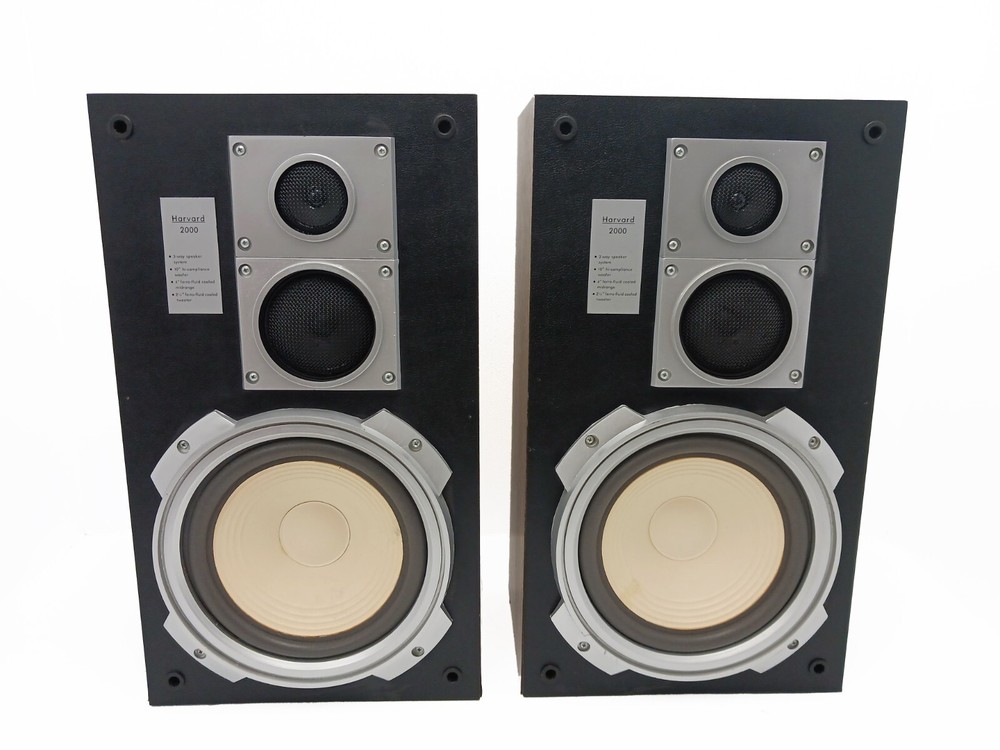 Vintage Harvard 2000 3-Way Floor Speakers - WORKS