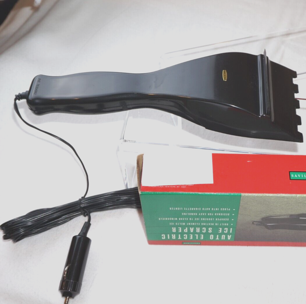 Saville Row 12V Auto Electric Windshield Window Heated Ice Scraper Winter
