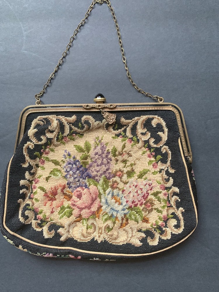 Antique Petit Point Purse